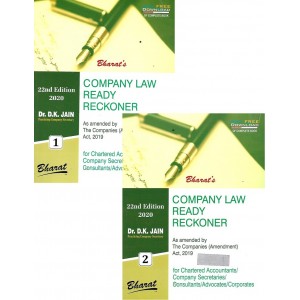 Bharat's Company Law Ready Reckoner 2020 by Dr. D. K. Jain [2 Volumes]